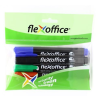 FLEXOFFICE Alkohos marker, 1,5 mm, kúpos, FLEXOFFICE "PM03", 4 különböző szín
