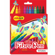 FLEXOFFICE Colorkit Filctoll készlet - 12 különböző szín (12 db/cs) (OW-8945) filctoll, marker