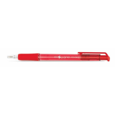 FLEXOFFICE Golyóstoll, 0,4 mm, nyomógombos, "EasyGrip", piros toll