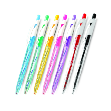 FLEXOFFICE Trendee nyomógombos zseléstoll - 0.35mm / Kék (50 db) (FO-GELB09 (0.7)) toll