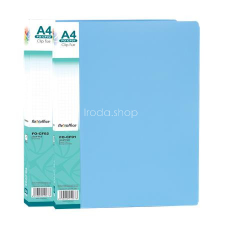 FLEXOFFICE Villámzáras mappa, PP, A4, FLEXOFFICE &quot;FO-CF02&quot;, kék mappa
