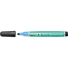 Flipchartmarker Stanger FM335 kerek 1-3 mm fekete filctoll, marker