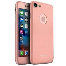 Flippy Apple iPhone 8 Flippy Full Cover 360 rózsaszín arany fólia ajándék tok tok és táska