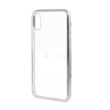 Flippy Apple iPhone X Tpu tok galvanizált ezüst ütésálló tok és táska