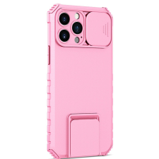 Flippy Defender iPhone 11 Pro Stand telefontok, Flippy, Rózsaszín, Ütésálló, Csúszó kamera védelem tok és táska