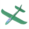 Flippy Glider repülőgép, teljes hosszúságú lámpákkal, poliészter, 48 cm, zöld
