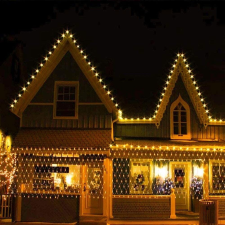 Flippy Karácsonyi Fényfüggöny - 26m x 1m, 1200 LED, Meleg Fehér karácsonyi dekoráció