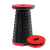 Flippy Összecsukható teleszkópos szék kempingezéshez és horgászathoz, KeepHome, hordozható, univerzális, támaszték 150 kg, ABS, átmérő 25 cm, kihúzható, magasság 45 cm, piros-fekete