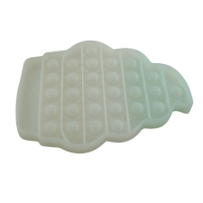 Flippy Szilikon stresszoldó játék, Pop it Now and Flip It, Muffin, Transparent elektronikus játék