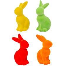  Flokkolt nyuszi ker. M13,5cm dekorációs kellék