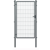Floraworld egyszárny kapu kétrudas hálós kerítéspanel antracit 180 cm x 120 cm