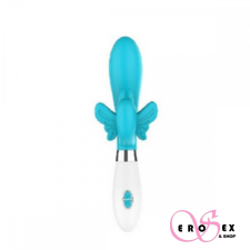  Fluminous Alexios Ultra puha szilikon vibrátor pillangó csikló stimulátorral kék vibrátorok