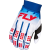 FLY RACING Evolution DST kesztyű - Fehér/Piros/Kék FLY RACING Sisakok és ruházat Kesztyű