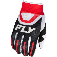 FLY RACING F-16 motokrossz kesztyű fekete-piros-fehér motoros kesztyű