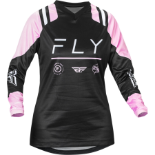 Fly RACING F-16 Női Póló - Fekete/Levendula női póló