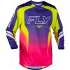 FLY RACING F-16 Raze mez – lila/piros/sárga FLY RACING Sisakok és ruházat Motocross ruházat Motocross mezek