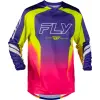 FLY RACING F-16 Raze mez – lila/piros/sárga FLY RACING Sisakok és ruházat Motocross ruházat Motocross mezek