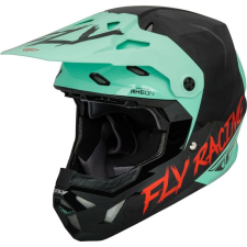 Fly racing formula cp se rave ifjúsági sisak - fekete / mentazöld / piros bukósisak