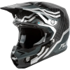 FLY RACING Formula S Carbon Byte bukósisak - fekete karbon/szürke/ezüst FLY RACING Sisakok és ruházat Sisakok és tartozékok Offroad sisakok