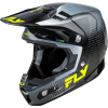 FLY RACING Formula S Carbon Protocol Sisak - Fekete Karbon/Szürke/Magas Láthatóságú FLY RACING Sisakok és ruházat Sisakok és tartozékok Offroad sisakok