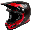 Fly RACING Formula Smart Carbon Legacy Sisak - Piros Szén/ Fekete