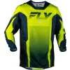 FLY RACING Kinetic Fade mez – Neon sárga/Indigókék/Fehér FLY RACING Sisakok és ruházat Motocross ruházat Motocross mezek