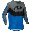 FLY RACING Kinetic mez - kék/szürke/fekete FLY RACING Sisakok és ruházat Motocross ruházat Motocross mezek