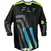 FLY RACING Kinetic Volt mez – fekete/szürke/türkiz/sárga FLY RACING Sisakok és ruházat Motocross ruházat Motocross mezek