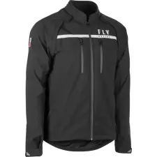 Fly RACING Patrol Softshell Dzseki - Fekete FLY Sisakok és ruházat Kabátok motoros kabát
