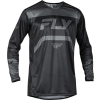 FLY RACING Rayce kerékpáros mez - Fekete/Szénszürke FLY RACING Bicikli alkatrészek Kerékpáros ruházat Kerékpáros mezek