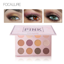Focallure The Pink Collection, szemhéjfesték paletta, 12 árnyalattal szemhéjpúder