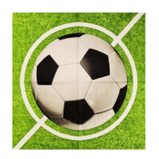  Foci mintás szalvéta party kellék