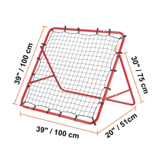  Foci rebounder háló, állítható szögek, tartós felépítés, 100x100cm futball felszerelés