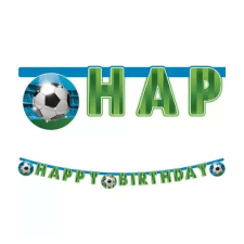 Focis Happy Birthday felirat Soccer Fans 2m party kellék