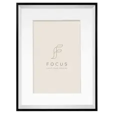 Focus Aster Box alumínium képkeret 40x50cm (pp 30x40cm) - fekete fényképkeret