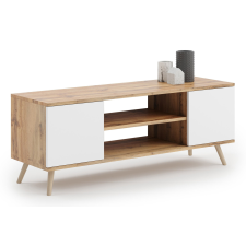 Focus RTV szekrény 135 cm tölgyfa arany Craft - fehér bútor
