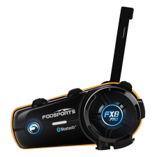 Fodsports FX8 Pro motorkerékpár intercom (fekete) sisakbeszélő
