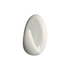  Fogas öntapadós műanyag ovális 25 x 42 mm fehér bútor