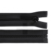  Fogazott cipzár 70 cm - Fekete