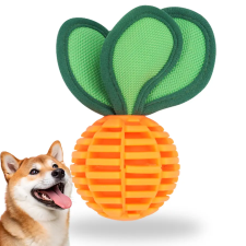  Fogtisztító répa rágójáték (sípolós, jutalomfalat-rejtő) kutyáknak játék kutyáknak