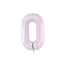 Foil Balloon Number ''0'', 72cm, purple party kellék