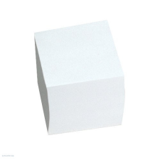 FOKUSZ Kockatömb, 90 x 90 x 90 mm, fehér, ragasztott jegyzettömb