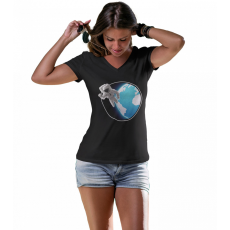  Föld körüli út - Női V-Nyakú Póló