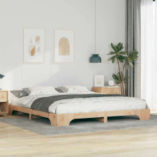  Földi ágykeret Barna 180 x 210 cm Tömör fenyőfa ágy és ágykellék