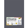 Folia Dekorkarton, A4, 300 g, 50 lap, FOLIA, antracitszürke