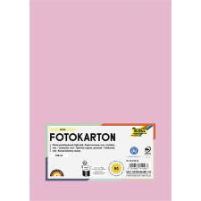 Folia Dekorkarton, A4, 300 g, 50 lap, FOLIA, halvány rózsaszín (FL6145026) kreatív papír