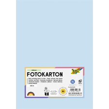 Folia Dekorkarton, A4, 300 g, 50 lap, FOLIA, jégkék (FL6145039) kreatív papír