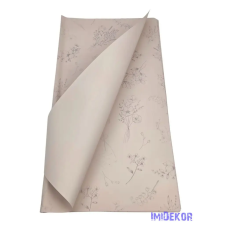  Fólia ív 57x56cm 20db/csomag Vegyes virágmintás - Drapp dekorációs kellék