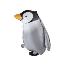  Fólia lufi 47x32,5 cm - sétáló pingvin party kellék