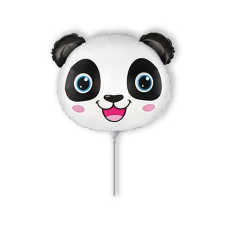  Fólia lufi, mini forma, panda fej party kellék